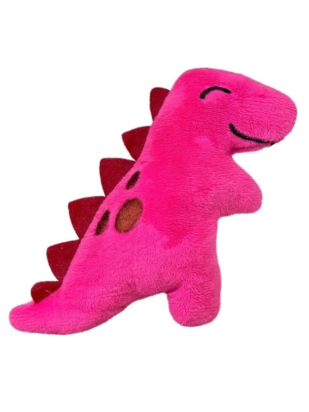Pink Dinosaur Crinkle Cat or Dog Toy